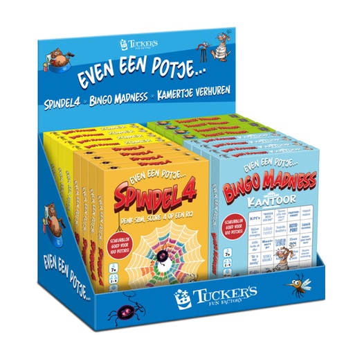 [1467253] Spellenmix Even een potje display à 16 stuks assorti