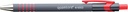 Balpen Quantore rubbergrip drukknop rood medium