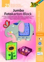 Fotokartonblok Folia 300gr 24x34cm 25vel jumbo assorti