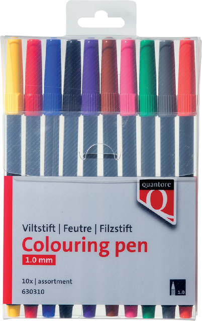 Viltstift Quantore assorti 10 stuks
