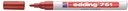 Viltstift edding 751 lakmarker rond 1-2mm pastel rood