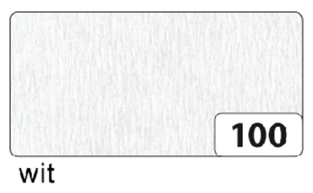 Crêpepapier Folia 50x250cm 10vel 100 wit