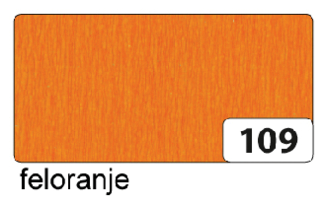 Crêpepapier Folia 50x250cm 10vel 109 oranje