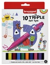 Viltstift Bruynzeel Kids Triple set à 10 kleuren