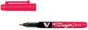 Fineliner PILOT V Signpen fijn rood