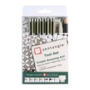 Tekenset Sakura Zentangle set à 12 delen assorti