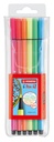 Viltstift STABILO Pen 68 medium fluor assorti etui à 6 stuks