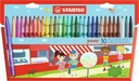 Viltstift STABILO power 280/30 assorti etui à 30 stuks