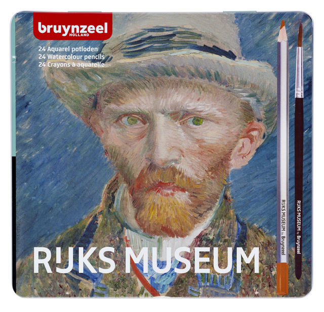 Aquarelpotlood Bruynzeel Rijksmuseum Vincent van Gogh blik à 24 kleuren
