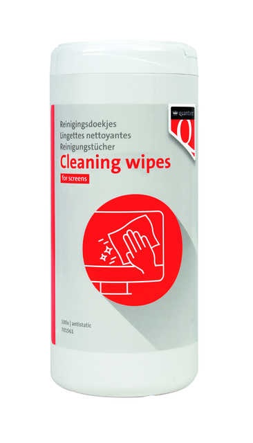 Beeldschermdoekjes Quantore dispenser 100 stuks