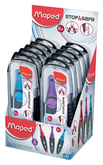 Passer Maped Stop & Safe 3delig display á 10 stuks assorti