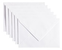 Envelop Papicolor C6 114x162mm kraft wit pak à 6 stuks