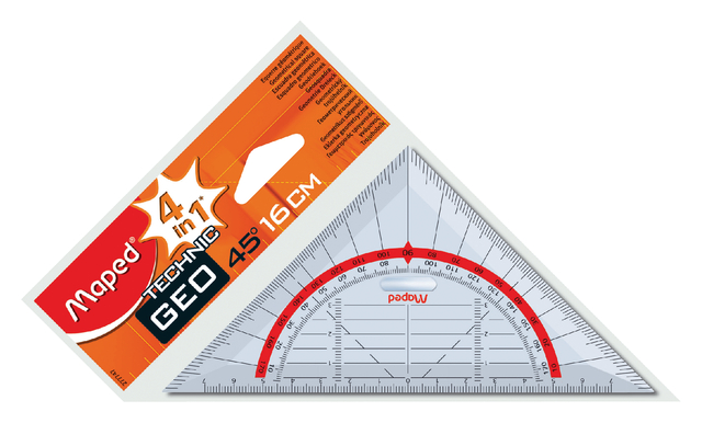 Geodriehoek Maped Technic 16cm