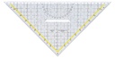 Geodriehoek Aristo 1648/2 325mm met greep transparant