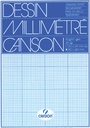 Millimeterblok Canson A4 blauw 50 vel