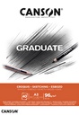 Schetspapier Canson Graduate Sketch 40vel 96gr A3 natuurlijk wit
