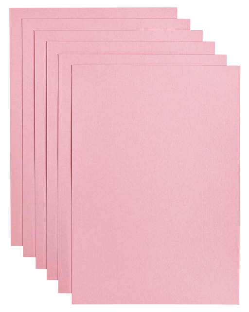 Kopieerpapier Papicolor A4 200gr 6 vel babyroze
