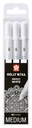 Gelschrijver Sakura Gelly Roll Classic 08 set à 3 stuks wit
