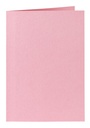 Correspondentiekaart Papicolor dubbel 105x148mm babyroze pak à 6 stuks
