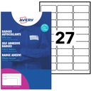 Naambadge etiket Avery L4784-20 63.5x29.6mm zk 540 stuks