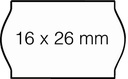 Prijsetiket 16x26mm Open-Data S14/Sato Judo permanent wit 1000 stuks