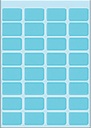 Etiket HERMA 3643 12x19mm blauw 160stuks