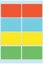 Etiket HERMA 3681 26x40mm assorti 40stuks