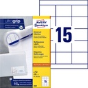 Etiket Avery Zweckform 3669 70x50.8mm wit 1500stuks