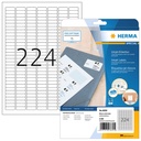 Etiket HERMA 8830 25.4x8.5mm mat wit 5600 stuks