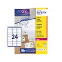 Etiket Avery L7159-40 63.5x33.9mm wit 960stuks