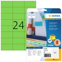 Etiket HERMA 4469 70x37mm verwijderbaar groen 480 stuks