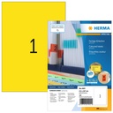 Etiket HERMA 4401 210x297mm A4 geel 100 stuks