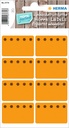 Etiket HERMA 3774 26x40mm diepvries oranje 48 stuks