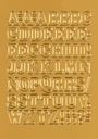 Etiket HERMA 4183 12mm letters A-Z goudfolie 50stuks