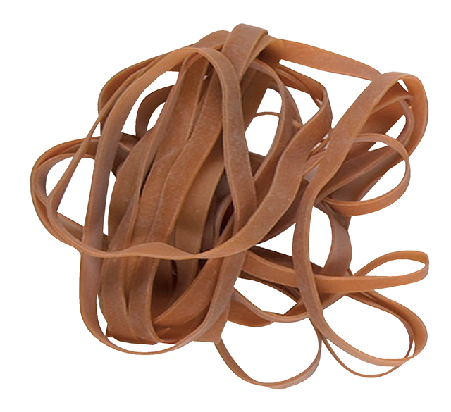 Elastiek Standard Rubber Bands 36 120x2.5mm 500gr 670 stuks bruin