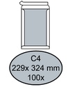 Envelop Quantore bordrug C4 229x324mm zelfklevend wit 100 stuks