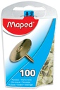 Punaises Maped messing 100 stuks