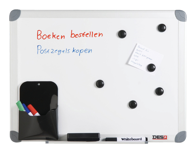 Whiteboard Desq 600x900mm in kunststof draagtas