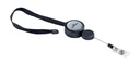 Textielkoord Durable 8229 met afrolmechanisme 900mm zwart