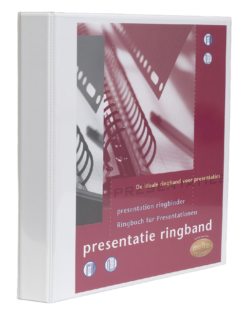 Presentatie ringband multo A4 23r 25mm wit