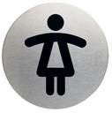Infobord pictogram Durable 4904 wc dames rond 83mm