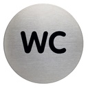 Infobord pictogram Durable 4907 wc rond 83mm