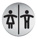 Infobord pictogram Durable 4920 toileten D/H rond 83mm