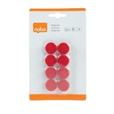Magneet Nobo 20mm rood 8 stuks