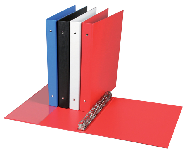 Ringband Quantore A4 23-rings O-mech 19mm PP rood