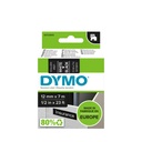 Labeltape Dymo LabelManager D1 polyester 12mmx7m wit op zwart