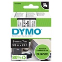 Labeltape Dymo LabelManager D1 polyester 9mm zwart op wit