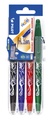 Rollerpen PILOT friXion medium basis assorti Set2Go à 4 stuks