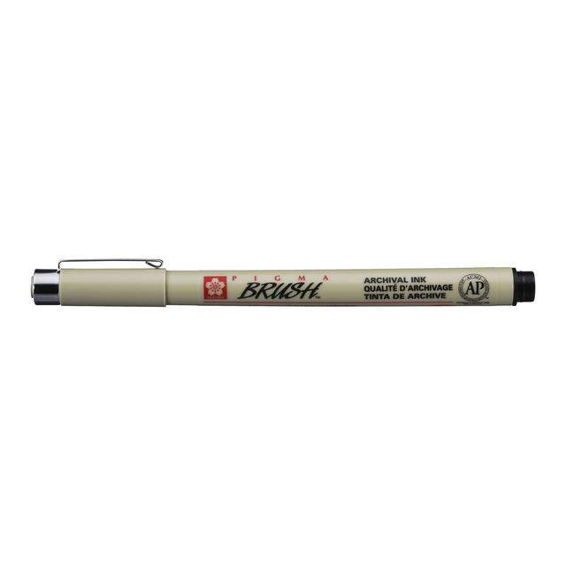 Brushpen Sakura Pigma Brush zwart