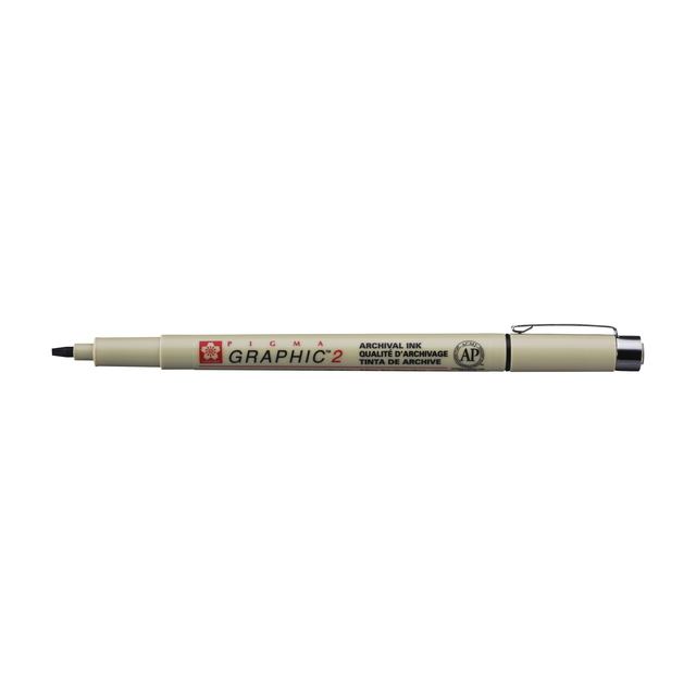 Fineliner Sakura Pigma Graphic 2 2.0mm zwart